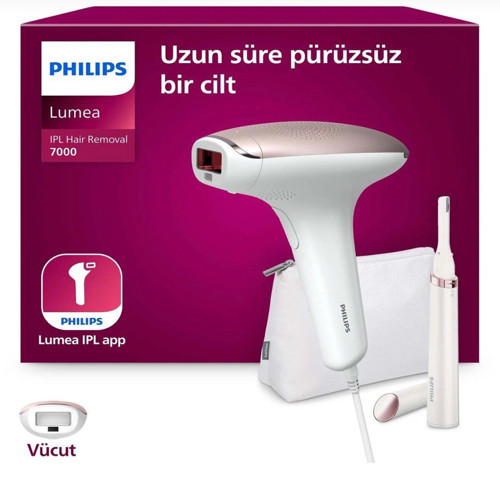 Lumea 7000 Serisi BRI920/00 IPL Tüy Alma,Tüy Kısaltıcı,Vücut için 1 Başlık, Çanta (İthalatçı Garantili)