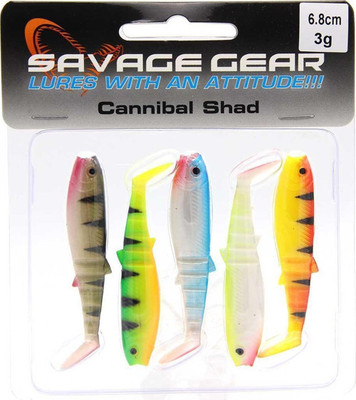 Cannibal 6,8cm 3Gr 5 Adet Silikon Yem Renk : MİX