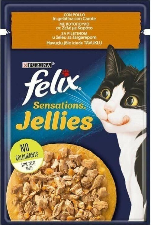 Sensation Tavuklu Havuçlu Yetişkin Kedi Konservesi Pouch 85 Gr