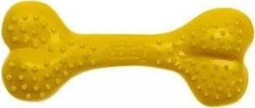 Comfy Toy Kemik Şeklinde Ananas Aromalı Köpek Oyuncağı Sarı 8.5 Cm