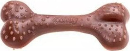 Ecomfy Toy Kemik Şeklinde Et Aromalı Köpek Oyuncağı Kahverengi 8.5 Cm