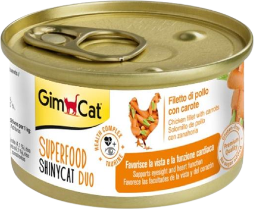 Shinycat Fileto Tavuklu Havuçlu Kedi Konservesi 70 Gr
