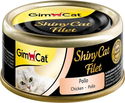 Shinycat Kıyılmış Fileto Tavuklu Yetişkin Konserve Kedi Maması 70 Gr