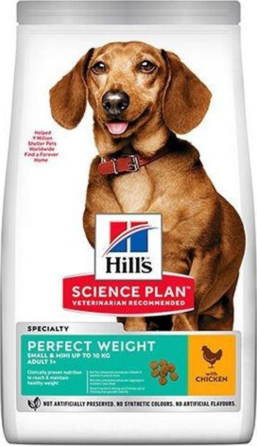 Hills Adult Perfect Weight Mini Tavuklu Küçük Irk Yetişkin Köpek Maması 1.5 Kg