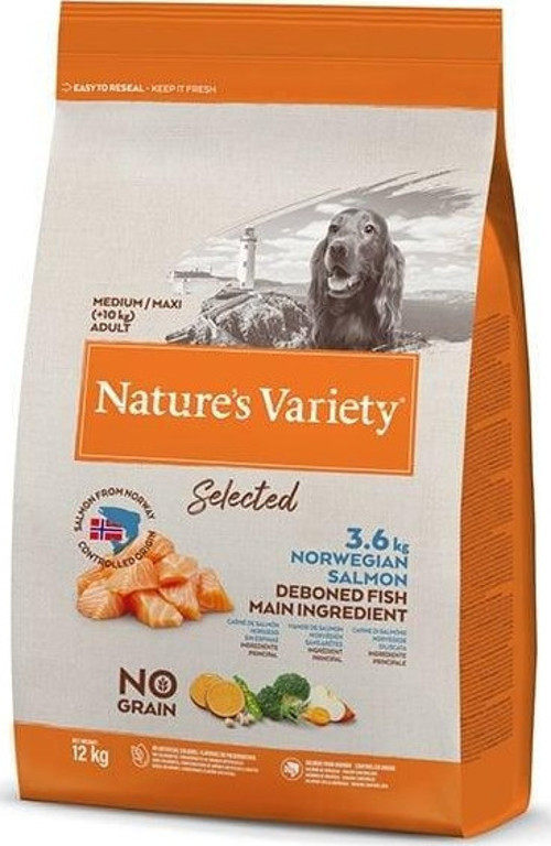 Norveç Somonlu Orta ve Büyük Irk Yetişkin Köpek Maması 12 Kg