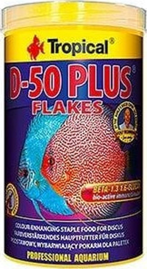 D-50 Plus Discus Balıkları için Renklendirici Pul Balık Yemi 1000 Ml 200 Gr