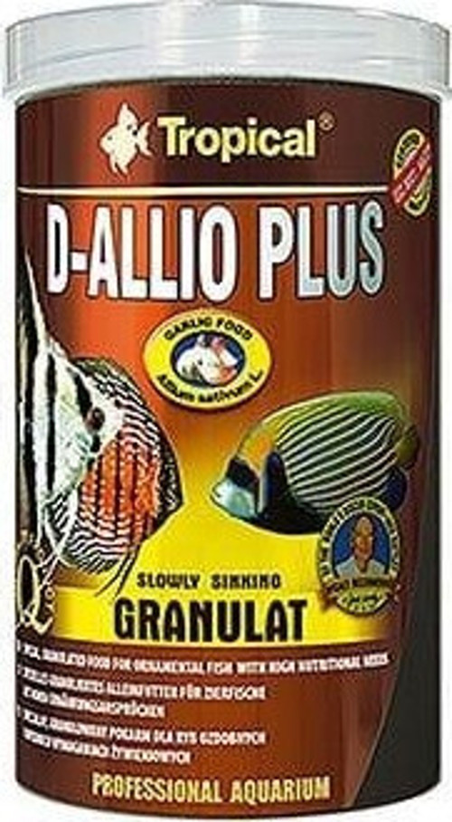 D-Allio Plus Granulat Discus Balıkları için Sarımsaklı Granül Balık Yemi 1000 Ml 600 Gr
