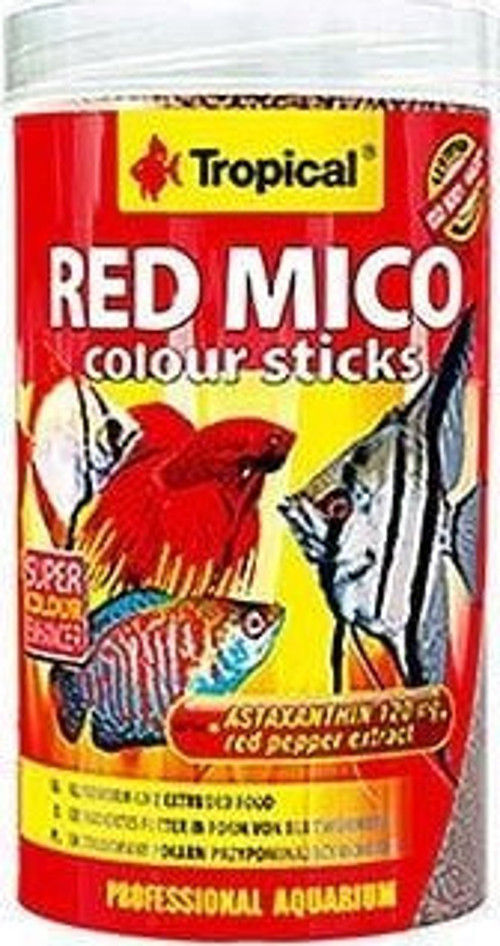 Red Mico Colour Sticks Kan Kurdu İçerikli Ekstrüde Balık Yemi 250 Ml 80 Gr