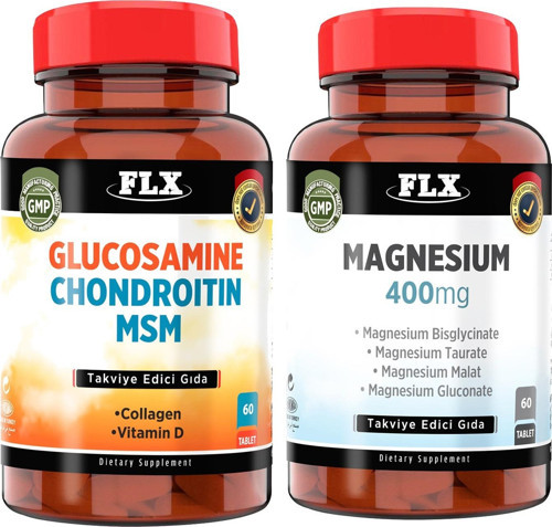 Glukosamine Kondroitin Msm 60 Tablet Magnezyum Magnesium Elementleri Complex 400 Mg 60 Tablet
