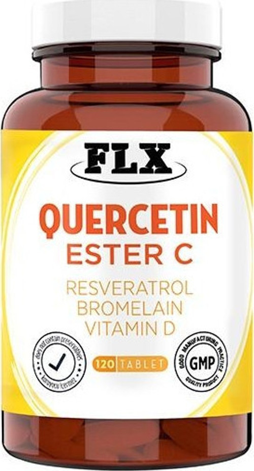 Quercetin Complex Kuersetin Ester C Vitamin D Aserola Rutin Resveratrol Magnezyum Bromelain 120 Tablet