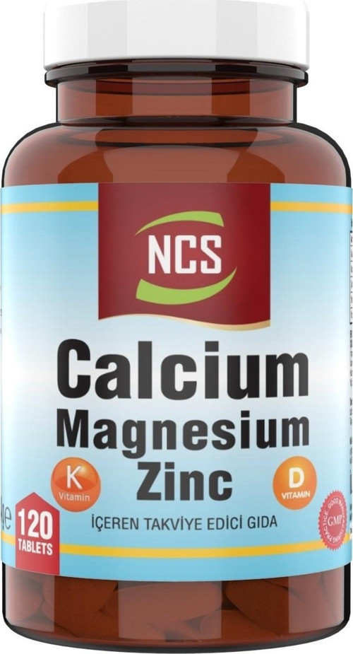 Kalsiyum Magnezyum Taurat Çinko 120 Tablet Vitamin D K