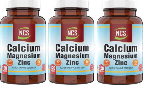 ® Calcium Magnesium Çinko D k 3 x 120 Tablet Kalsiyum Magnezyum Çinko