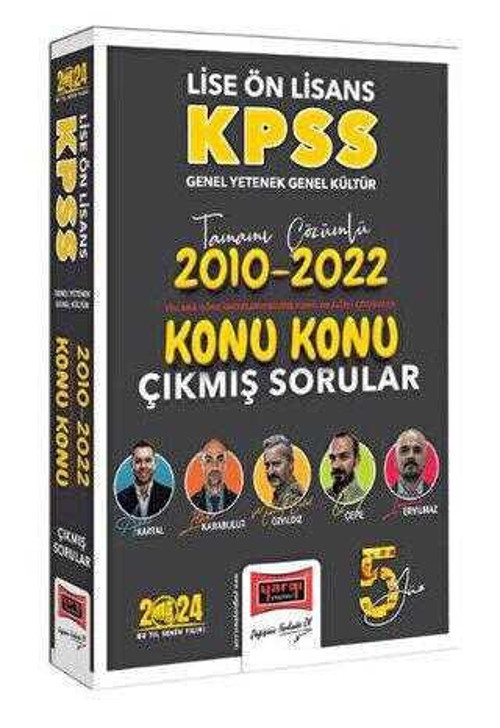 KPSS GY GK LİSE ÖN LİSANS ( 2010 - 2022 ) KONU KONU ÇIKMIŞ SORULAR5 YÜZ 2024 - YARGI
