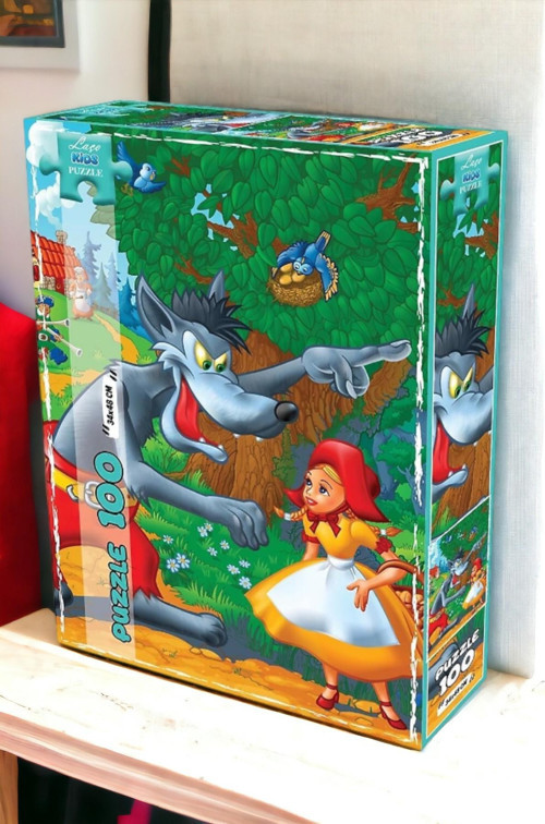 Kurt ve Masum Kız 100 Parça Puzzle Yapboz Oyun Seti | Kutulu Puzzle Set LC7345