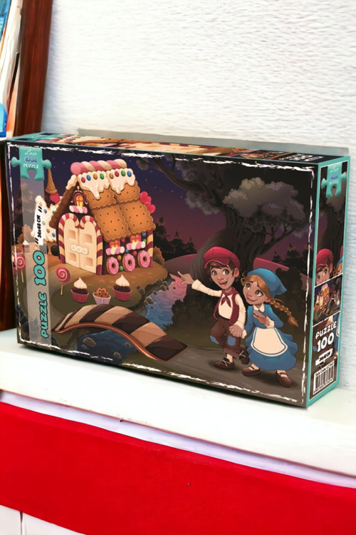 Renkli Pastalar 100 Parça Puzzle Yapboz Oyun Seti | Kutulu Puzzle Set LC7347