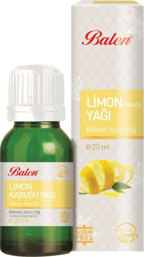 Limon Kabuğu Yağı 20 ml Soğuk Pres
