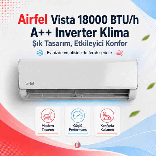 VİSTA SERİSİ 2026 SPLİT LTXP50A 18.000 BTU/H A++ İNVERTER KLİMA R32