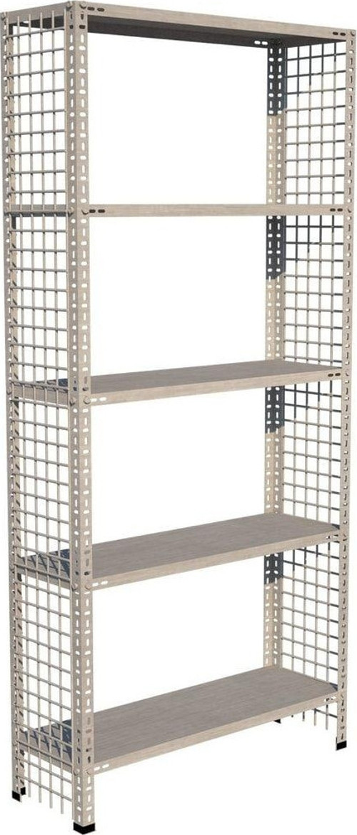 ® 5 Katlı Galvaniz Tel Kafes Çelik Raf. Dekoratif Raf 31x60x150 Cm