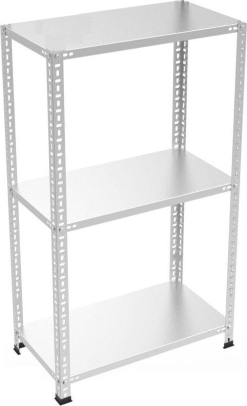3 Katlı Galvaniz Çelik Raf Depo Arşiv Dosya Rafı 1.50 mm-31x60-100 cm