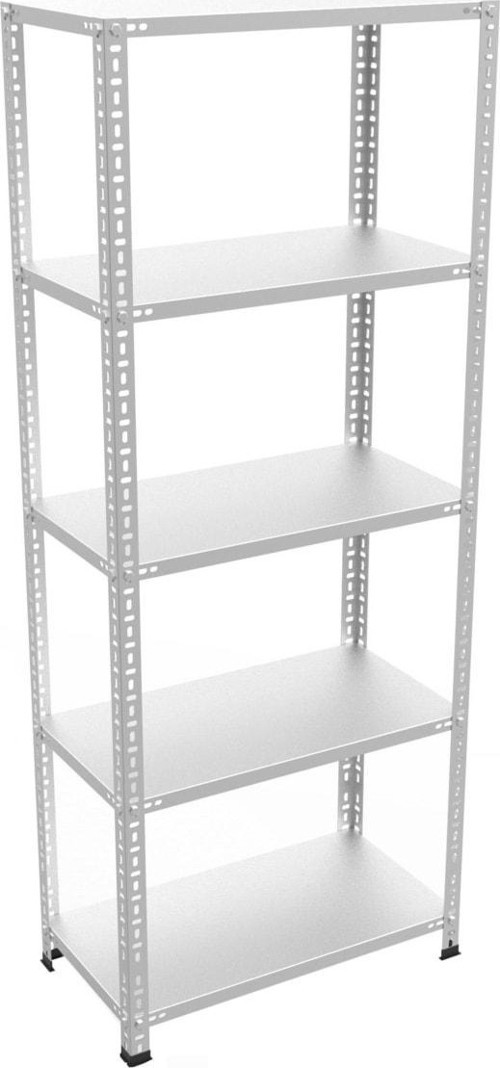 5 Katlı Galvaniz Çelik Raf.Depo,Kiler,Arşiv,Dosya Rafı 1.00 MM-31X75-200cm