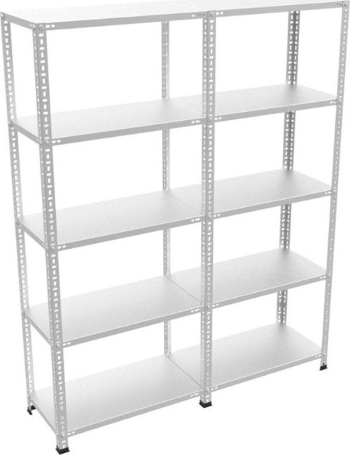 5 Katlı Duble Galvaniz Çelik Raf Depo Arşiv Dosya Rafı 1.50 mm 43x75-200 cm
