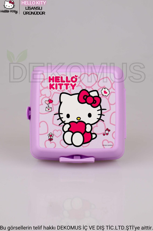 Yeni Sezon Lisanslı Hello Kıtty 2 Katlı Beslenme Kutusu / Lunch Box