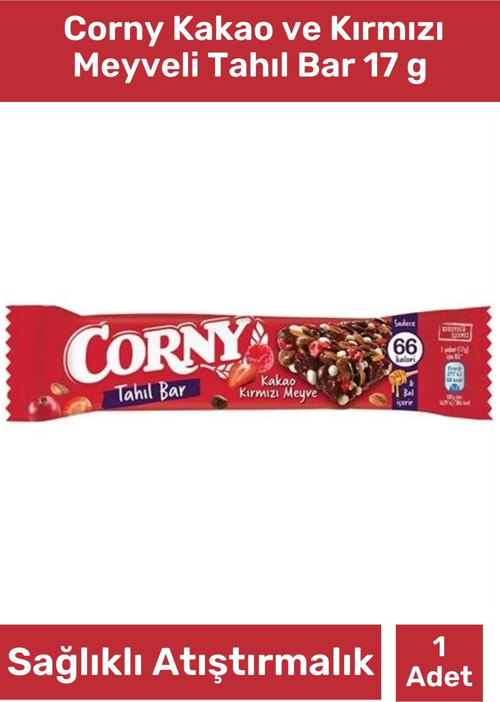Kakao Ve Kırmızı Meyve 17 gr Tahıl Bar