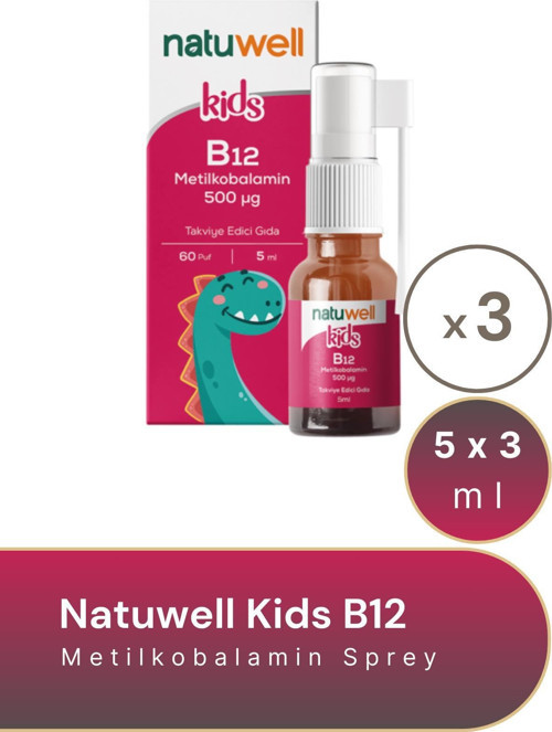 Kids B12 Metilkobalamin Sprey 5 ml-3 Adet