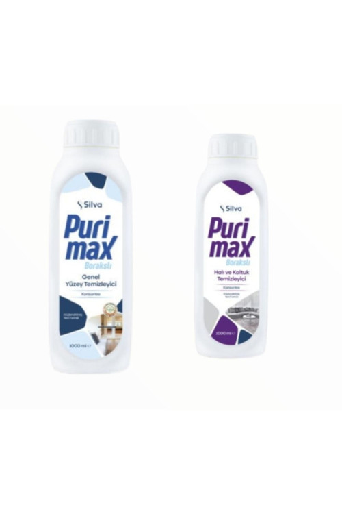Purimax Genel Yüzey Temizleyici 1000 Ml +Purimax Halı Ve Koltuk Temizleyici 1000 Ml