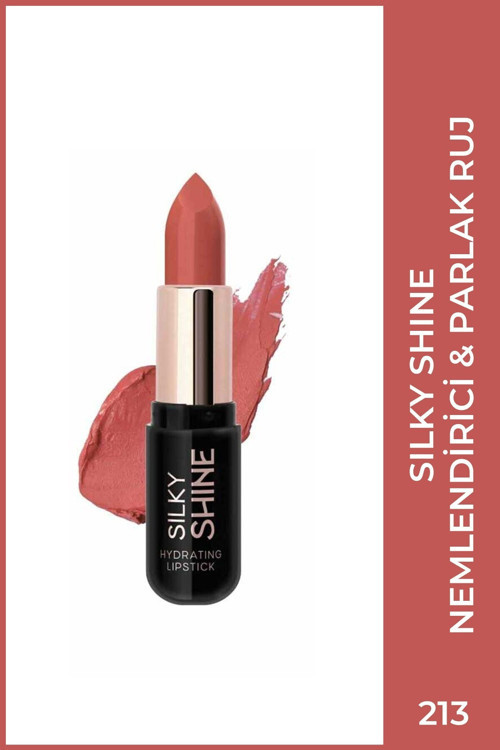 Silky Shine Hydrating Lipstick No:213 - Seramid Ve Jojoba Yağlı Nemlendirici Ruj