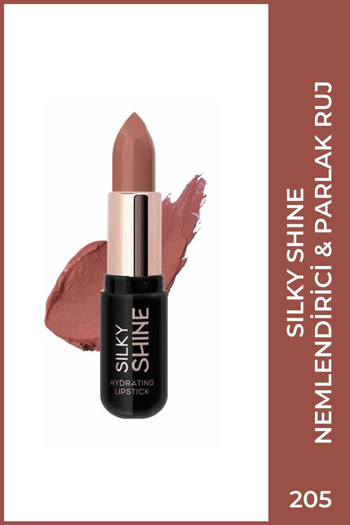Silky Shine Hydrating Lipstick No:205 - Seramid Ve Jojoba Yağlı Nemlendirici Ruj