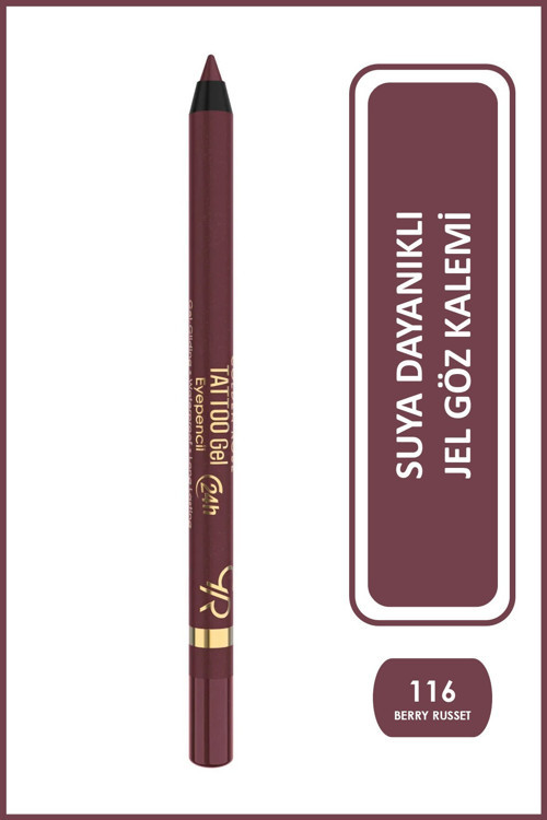 Tattoo Gel Eyepencil No: 116 Berry Russet - 24 Saat Kalıcı Suya Dayanıklı Jel Göz Kalemi