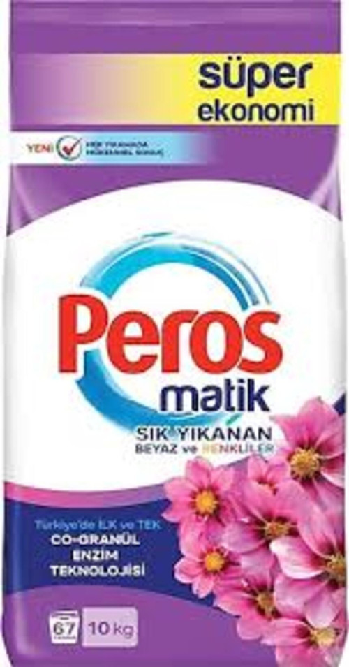 Matik Yıldız Çiçeği Toz Çamaşır Deterjanı 10 Kg (Sık Yıkanan Beyazlar ve Renkliler)
