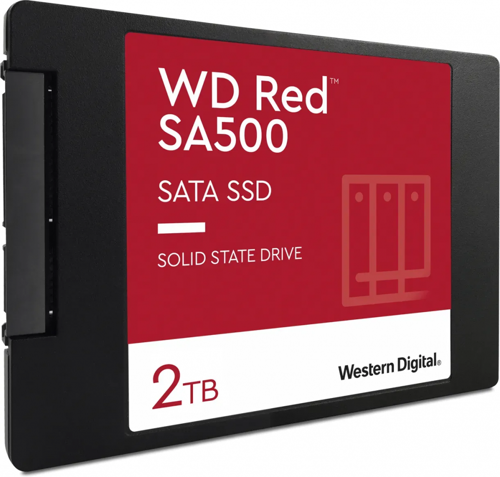 WD Red SA500, WDS200T2R0A, 2TB, 560/530, SERVER ve NAS için Enterprise, 2,5" SATA, SSD