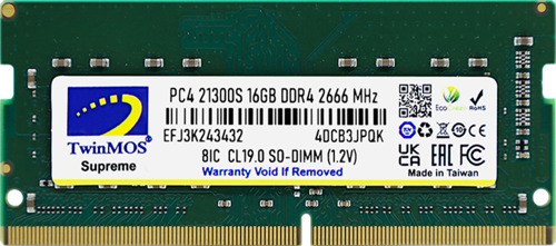 MDD416GB2666N, 16GB, DDR4, 2666MHz, 1.2V Notebook Ram