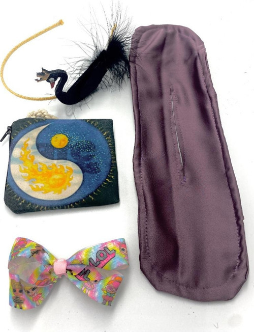 Renkli Desenli Taç Toka Bandana Set