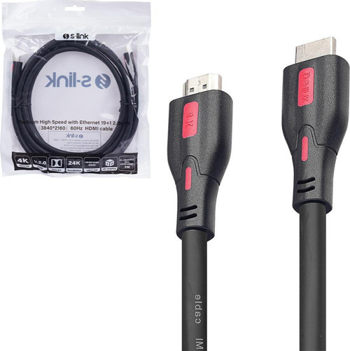 SL-HDM4K13 19+1 HDMI TO HDMI 3M V2.0 4K (3840*2160) 60HZ KABLO