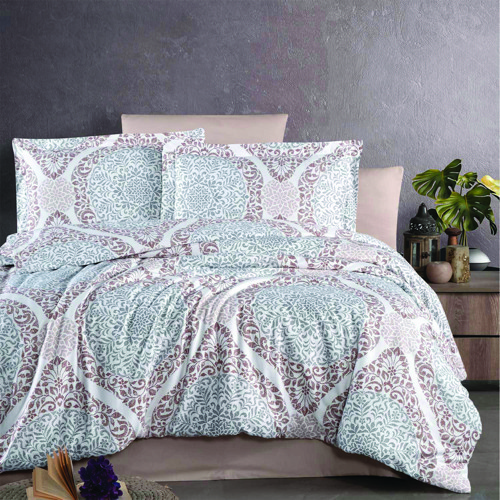 Saten Deluxe Tavisha Çift Kişilik Nevresim Takımı