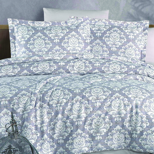 Saten Deluxe Zorya Çift Kişilik Nevresim Takımı