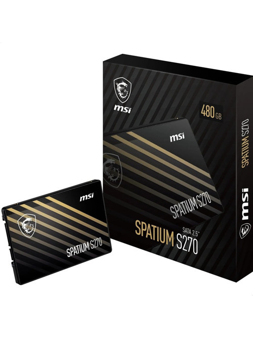 Msi 480Gb Spatium S270 Sata 3.0 (500Mb Okuma - 450Mb Yazma) Ssd Disk
