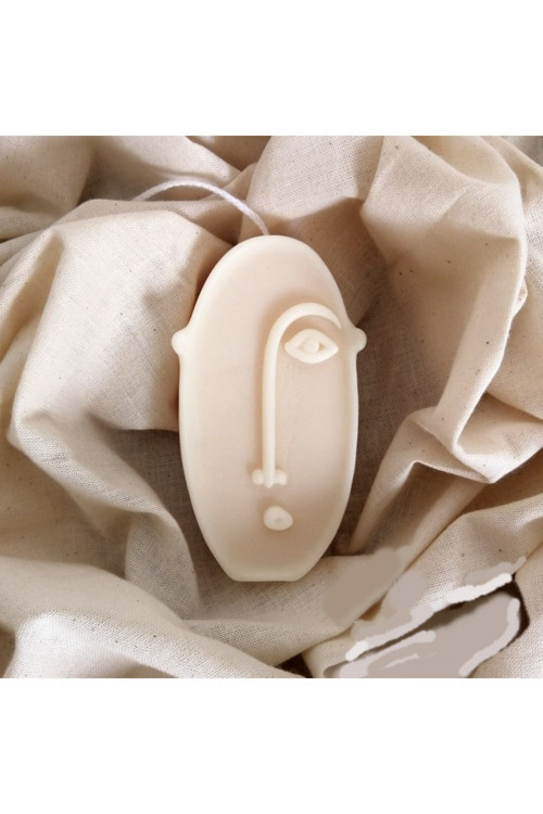 Soyut İnsan Yüz Mum & Sabun Silikon Kalıbı
