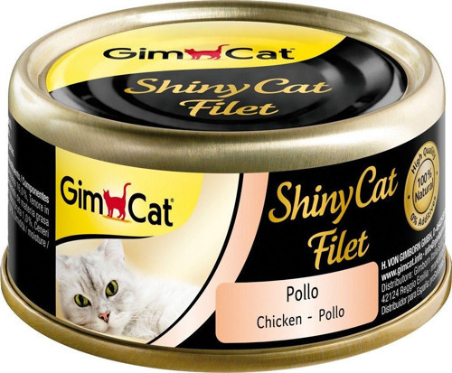 Shinycat Kıyılmış Fileto Tavuklu Yetişkin Konserve Kedi Maması 70 Gr