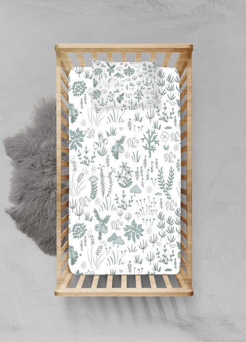 %100 Pamuklu Lastikli Çarşaf Seti - (60x120+15cm) - PLCS22023324