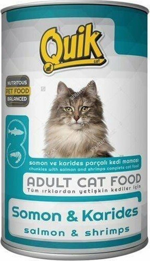 Somon ve Karidesli Konserve Kedi Maması 415 Gr