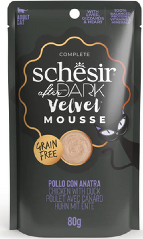 After Dark Velvet Mousse Tavuklu ve Ördekli Yetişkin Kedi Yaş Maması 80 Gr
