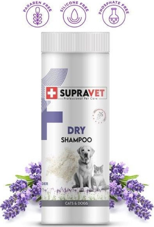 Dry Shampoo Lavanta Özlü Kedi ve Köpek Toz Şampuan 150 Ml