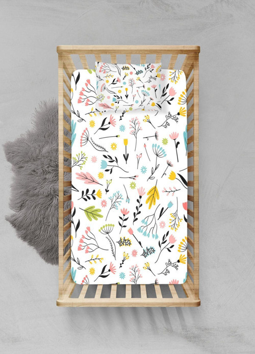 %100 Pamuklu Lastikli Çarşaf Seti - (120x200+20cm) - PLCS82023328