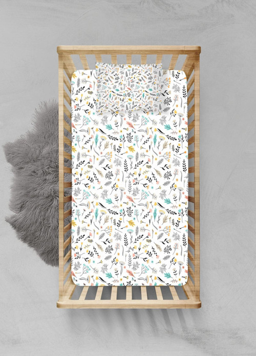 %100 Pamuklu Lastikli Çarşaf Seti - (70x110+15cm) - PLCS32023329