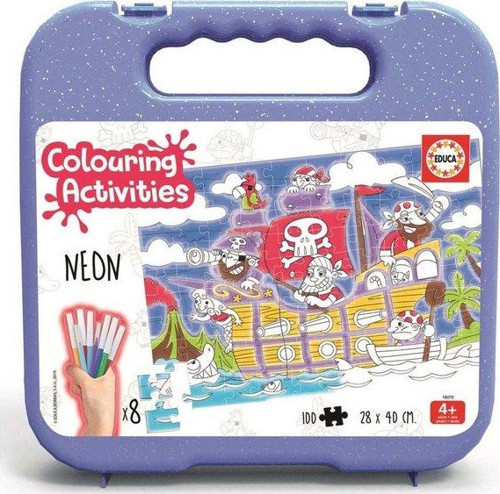 Pirates Colouring 100 Parça Puzzle