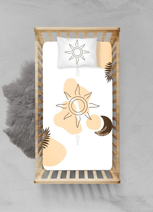 %100 Pamuklu Lastikli Çarşaf Seti - (80X140 15CM)- Plcs52023002